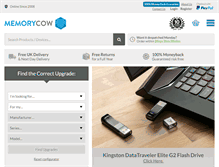 Tablet Screenshot of memorycow.co.uk